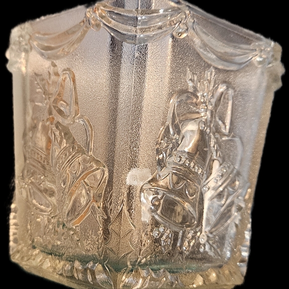 Two Christmas candle holders, one with red poinsettia design and the other Bells - Picture 3 of 15